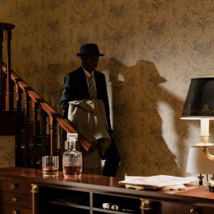 photo of detective arriving home